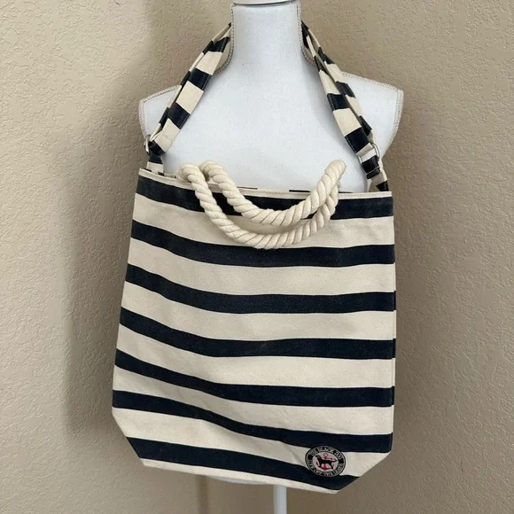 The Black Dog Striped Tote Bag - Picture 1 of 8